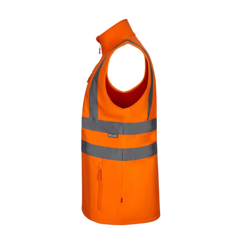 Chaleco soft shell Velilla 305905 en naranja flúor - Vetonek
