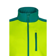 Chaleco soft shell bicolor Velilla 305906 en gris y amarillo flúor - Vetonek