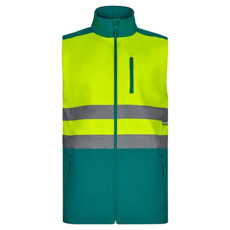 Chaleco soft shell bicolor de alta visibilidad Velilla 305906 - Vetonek