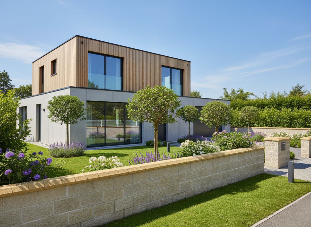 Smooth Concrete Block with Water Repellent Gray Color