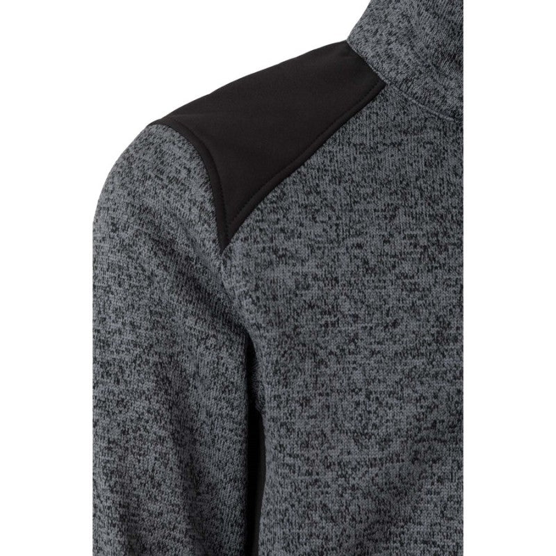 Chaqueta de punto afelpado Velilla 206008 en azul navy y negro - Vetonek