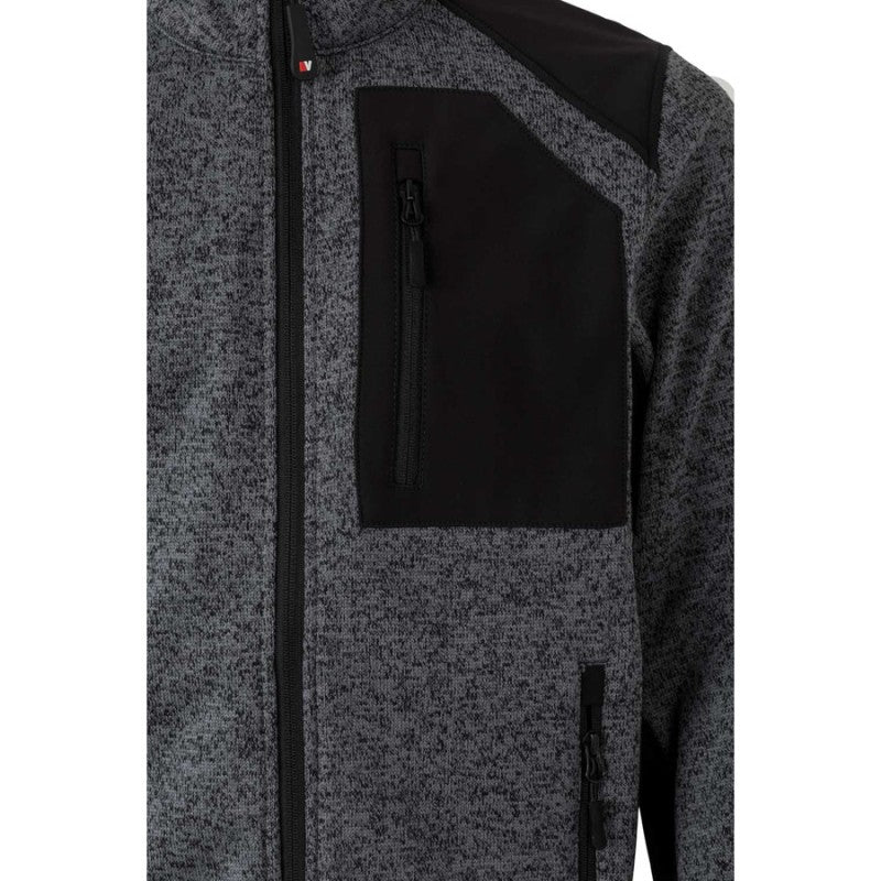 Chaqueta de punto afelpado Velilla 206008 panel de marcaje en el pecho - Vetonek