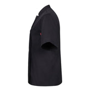 Chaquetilla de cocina negra de manga corta Velilla 405201 - Vetonek