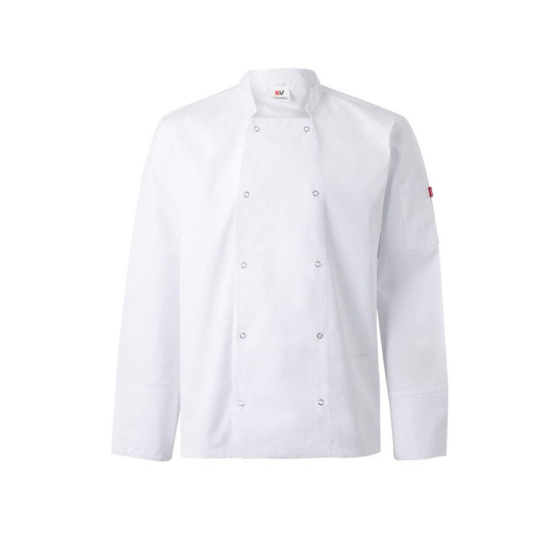 Chaqueta de cocina de manga larga con automáticos Velilla 405206 - Vetonek