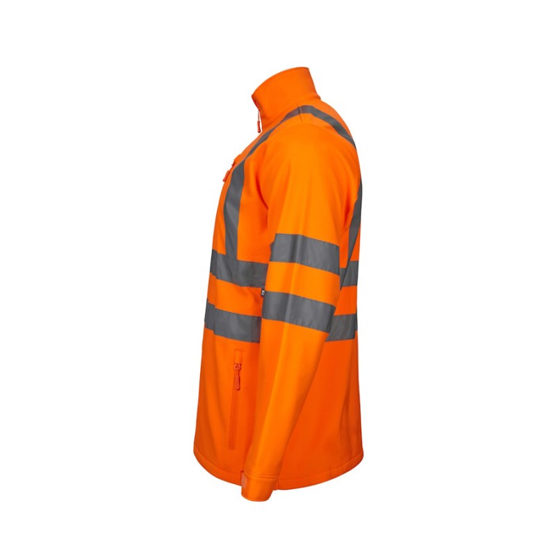 Cazadora soft shell de alta visibilidad Velilla 306005, detalle - Vetonek