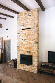 Chimenea con revestimiento Cárcar
