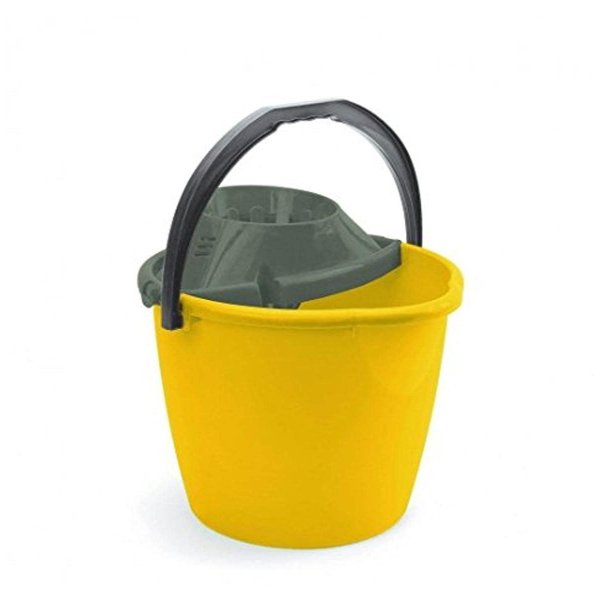 Cubo de Fregona Redondo de 13 L con Escurridor - Multicolor Vetonek