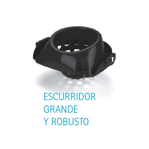 Cubo de fregona rectangular 16L con escurridor y asa de metal Vetonek