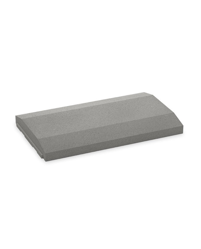 Cubremuros Cinca de hormigón, remate achaflanado de 49,2 cm para coronar muros - Vetonek