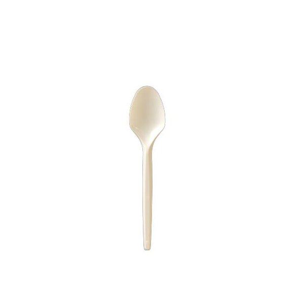 Cucharillas de Café Reutilizables Color Crema - Pack de 24 Unidades Vetonek