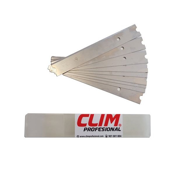 Pack de 10 cuchillas para rascador de suelos y ventanas Vetonek