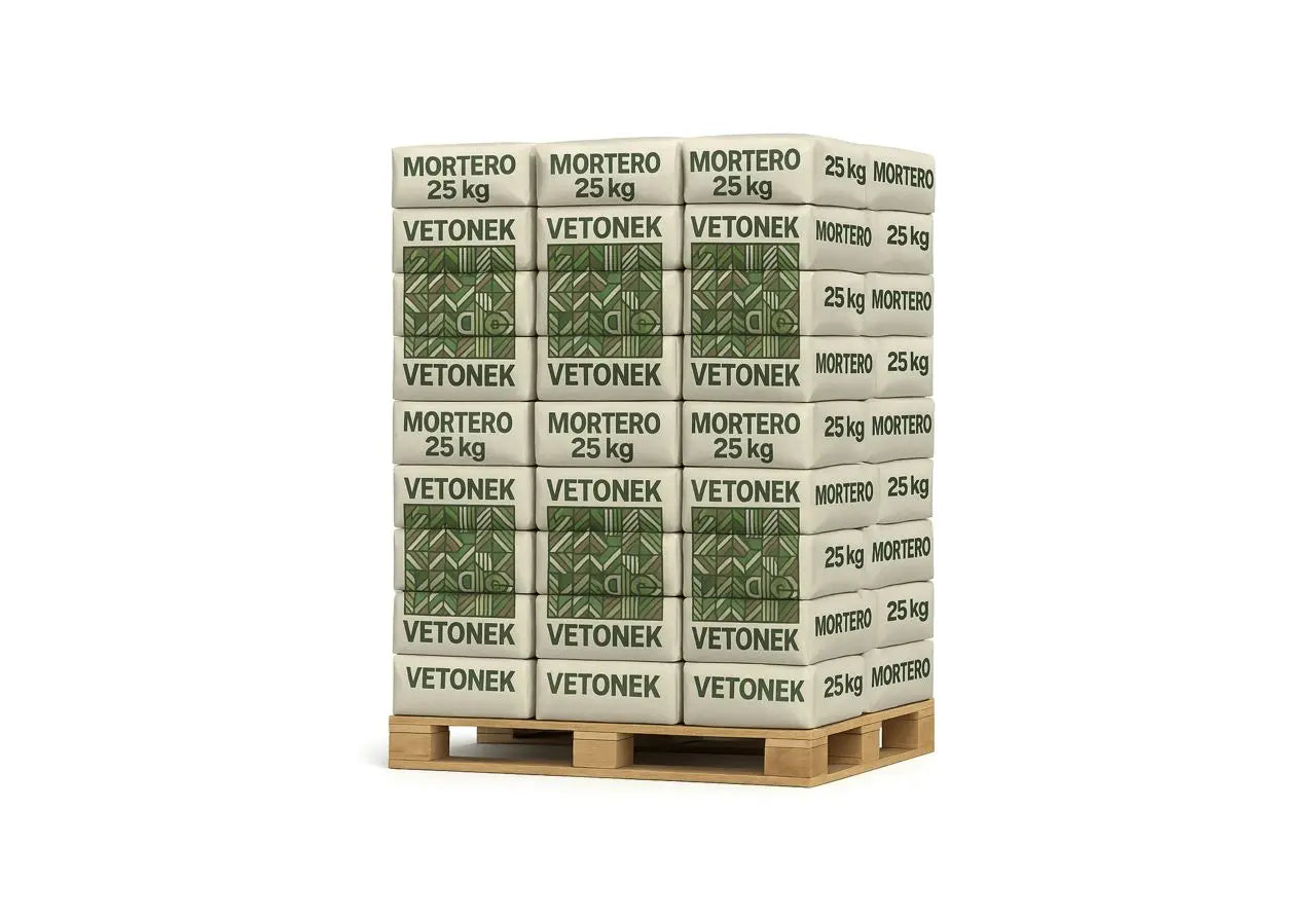 Premezcla para Mortero M-8 Rojizo - Palet 50 sacos de 25 kg. Vetonek