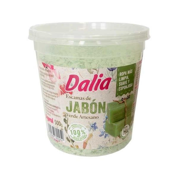 Dalia Jabón Vert artisanal en paillettes - 500g Vetonek