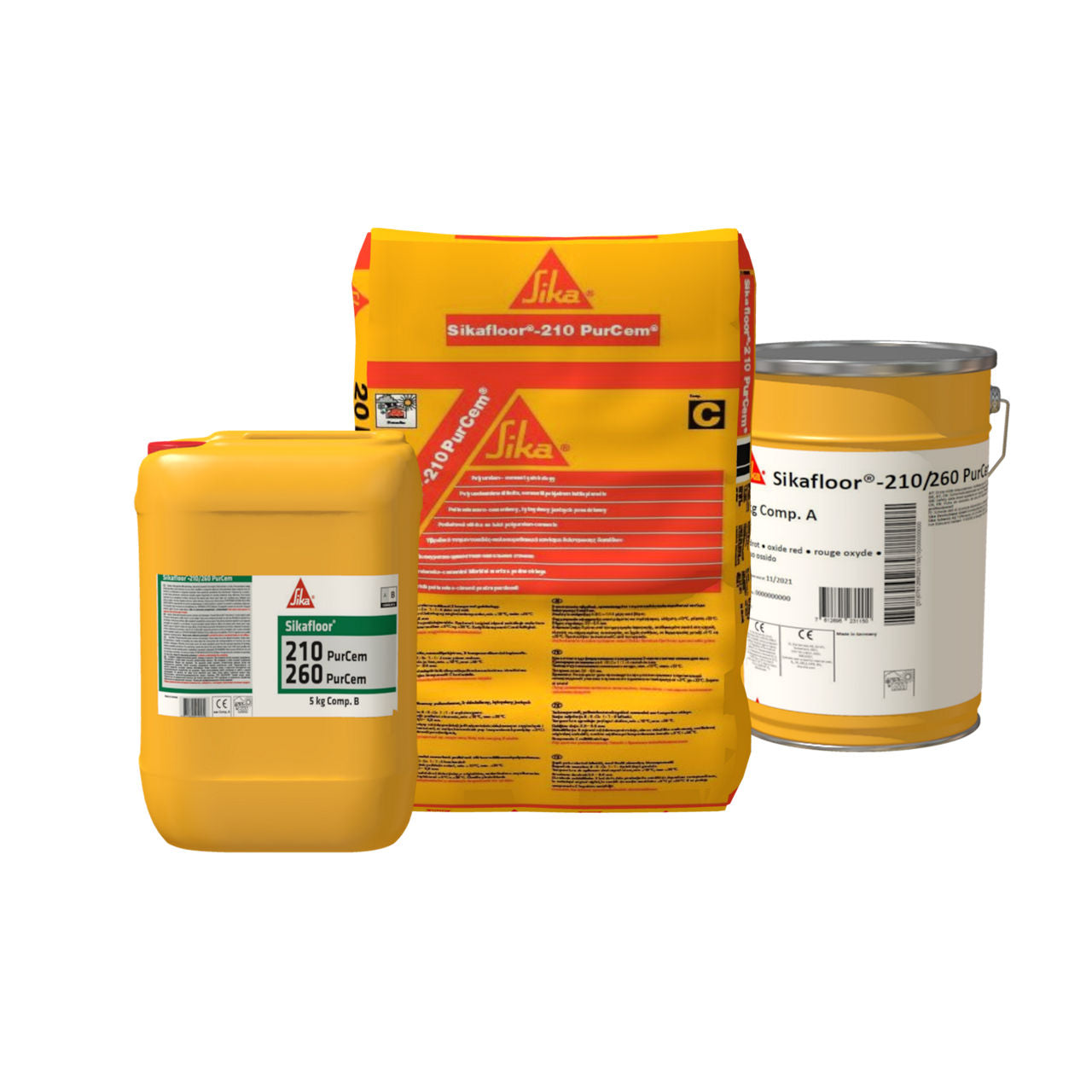 Lote de 29,5 kg de Sikafloor®-210 PurCem® de Sika, mortero autonivelante brillante de poliuretano-cemento para pavimentos industriales - Vetonek