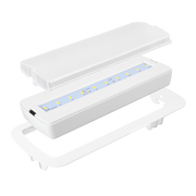 Kit Emergencia Led Empotrable 200LM Autotest Caja estanca IP65 / Permanente / No Permanente 5000K — Vetonek (2)