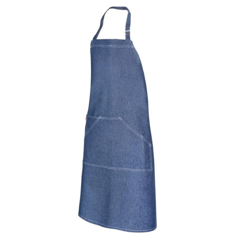 Delantal con peto de denim elástico Velilla 404207 - Vetonek