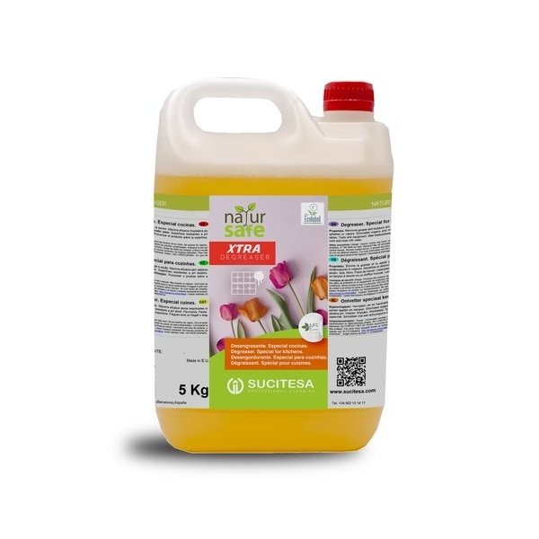 Desengrasante ecológico Ecolabel Natursafe Xtra 5 Lt Vetonek