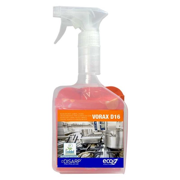 Desengrasante ecológico VORAX D16 500ml - Limpieza Sustentable Vetonek