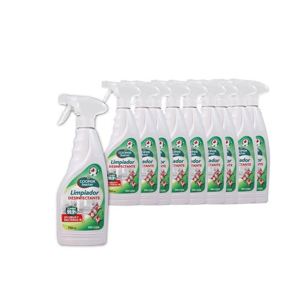 Desinfectante en aerosol 750 ml CooperBact - Caja 12 uds Vetonek