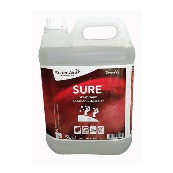 Diversey SURE Washroom Cleaner - Detergente Ácido Ecológico 5L Vetonek