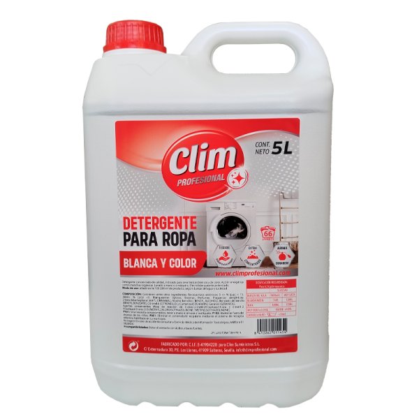 Detergente Lavadora Universal 5L para Ropa Blanca y Color Vetonek