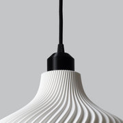 Lámpara Colgante "Daila" Color Blanco/Florón Negro/Cable Negro — Vetonek (2)