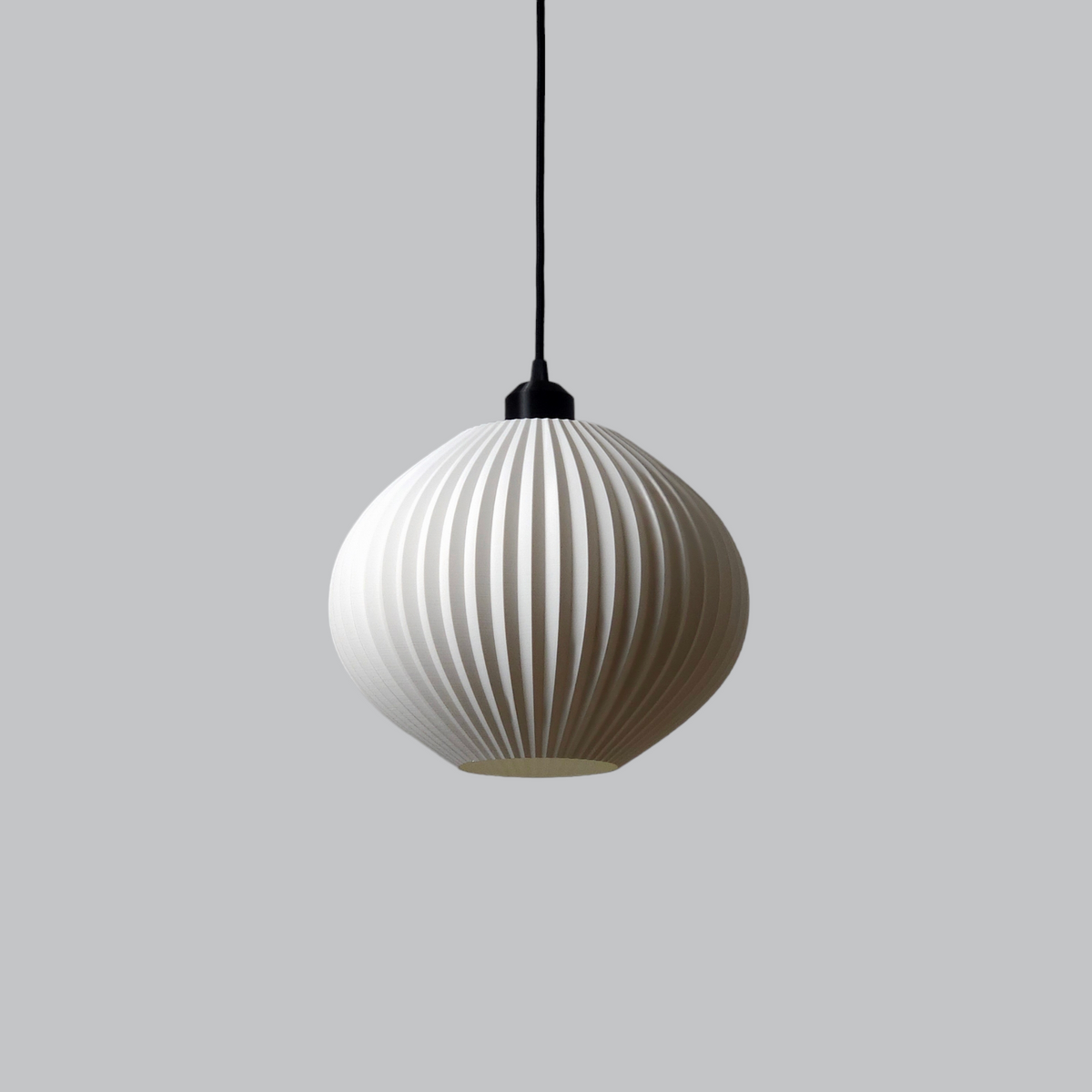 Lámpara Colgante "Idali" Color Blanco/Florón Negro/Cable Negro — Vetonek (2)