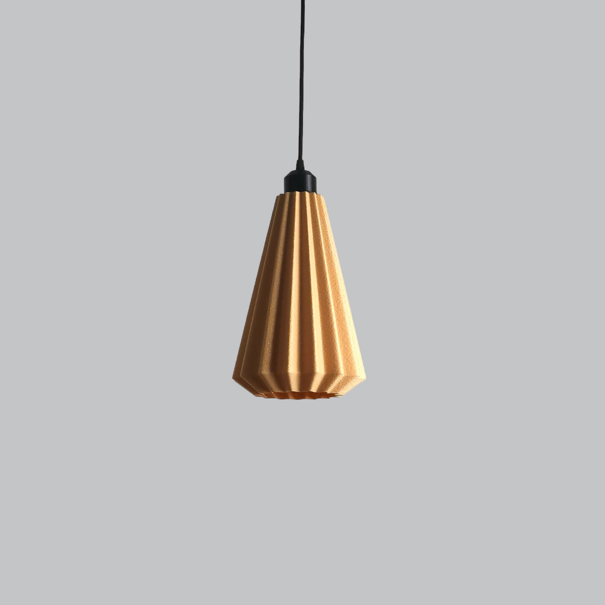 Lámpara Colgante "Lindor" Color Beige/Florón Negro/Cable Negro — Vetonek (4)
