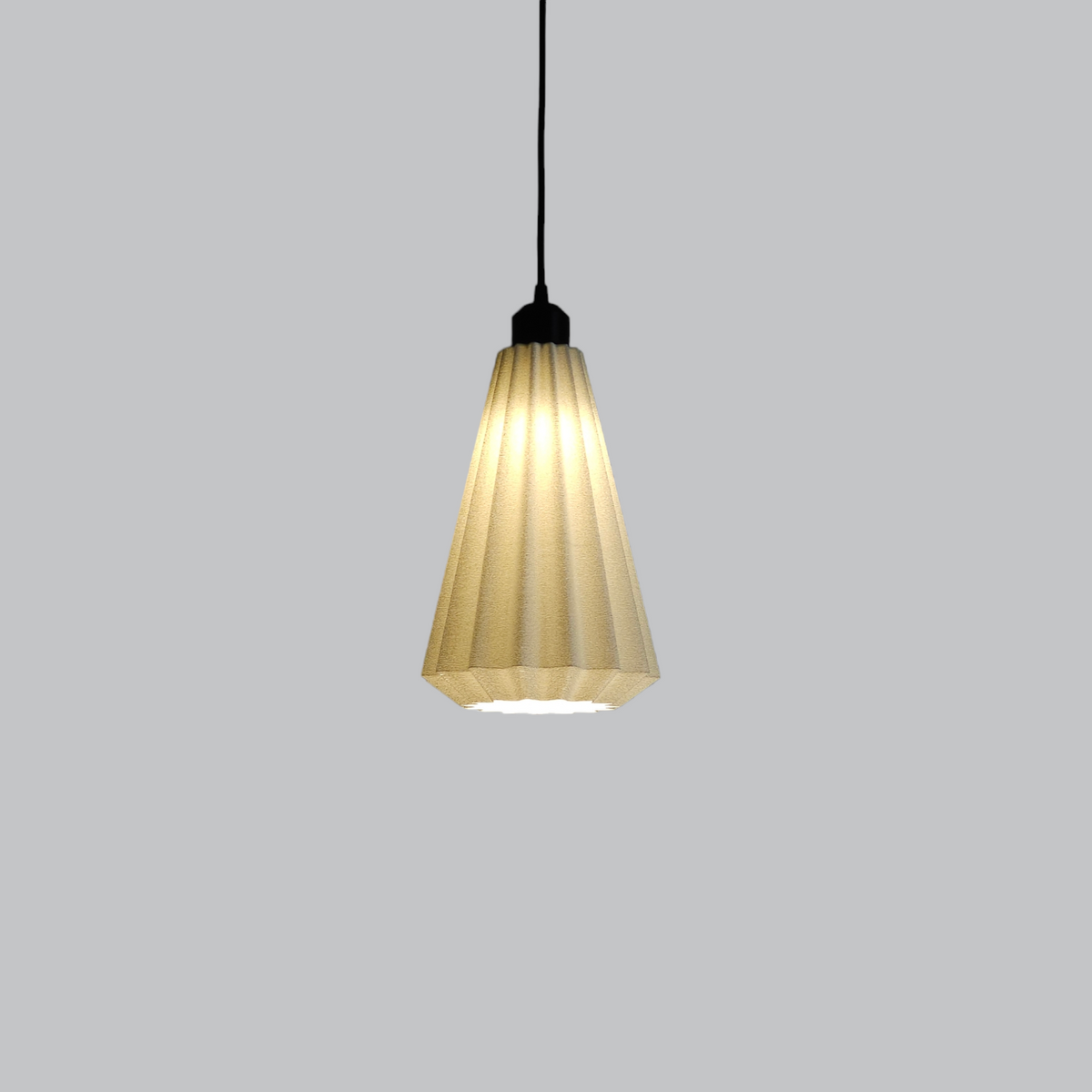 Lámpara Colgante "Lindor" Color Blanco/Florón Negro/Cable Negro — Vetonek (4)