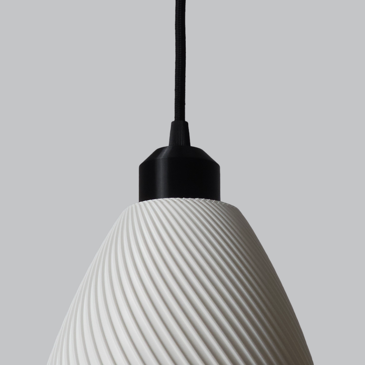 Lámpara Colgante "Paval" Color Blanco/Florón Negro/Cable Negro — Vetonek (2)
