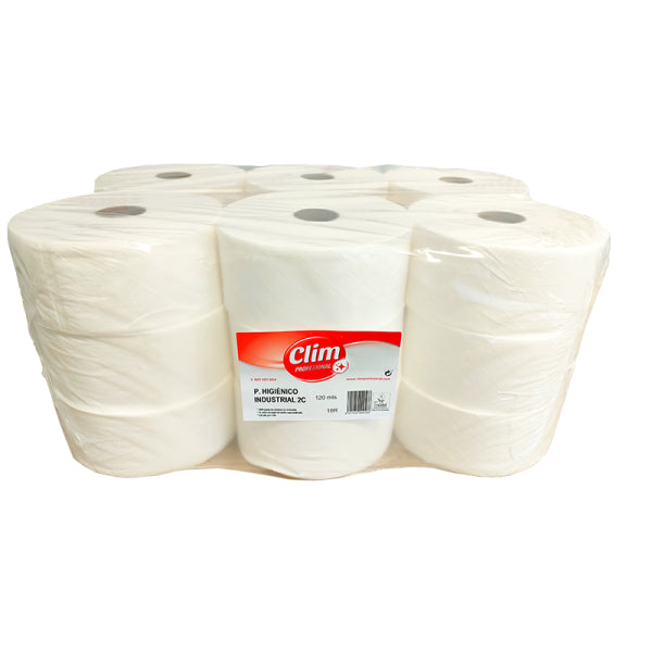 Dispensador de papel higiénico industrial con 18 rollos de 2 capas Vetonek