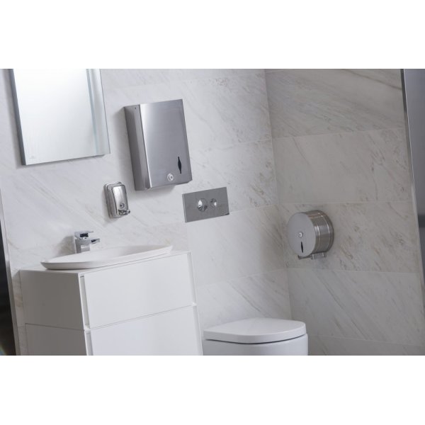 Dispensador de jabón de acero inoxidable satinado 850 ml Vetonek
