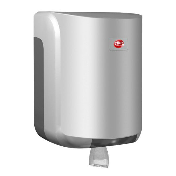 Dispensador Plateado para Bobinas Secamanos Clim Profesional Vetonek