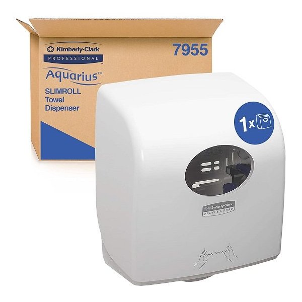Dispensador Aquarius Slimroll para Papel Secamanos Scott Control Vetonek