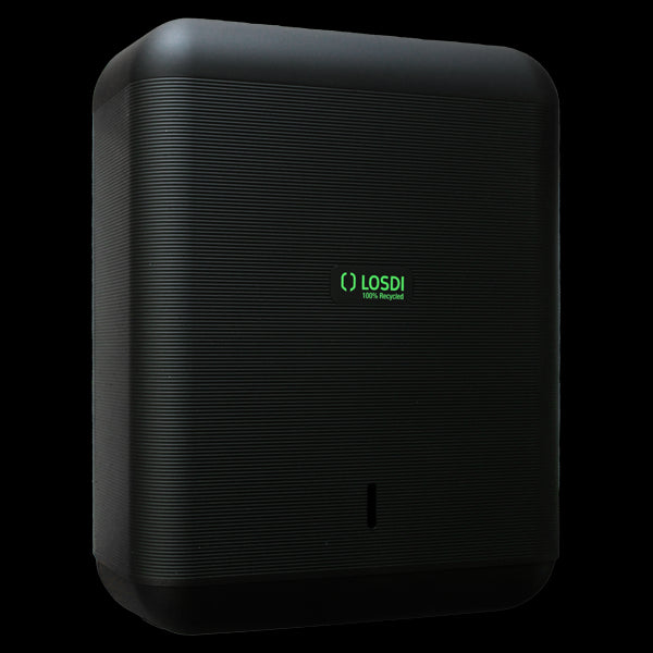Dispensador Losdi Eco-Luxe para Toallas Zig Zag Negro Mate Vetonek