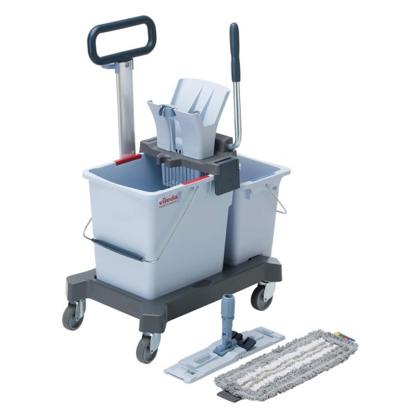 Kit de lavage Vileda UltraSpeed Pro r-duo - double seau et mop Vetonek