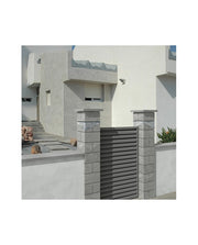 Embellecedor de acero inoxidable para pilares de hormigón, detalle decorativo de cerramiento - Vetonek