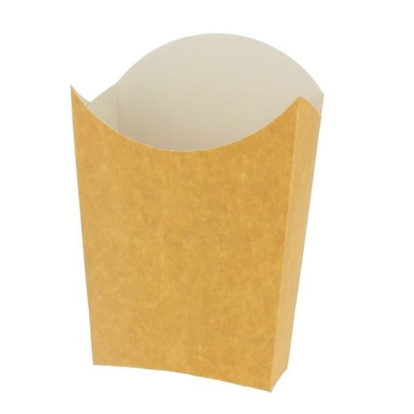 Pack de 50 Petacas Ecológicas para Patatas Fritas - Mediana Kraft Vetonek
