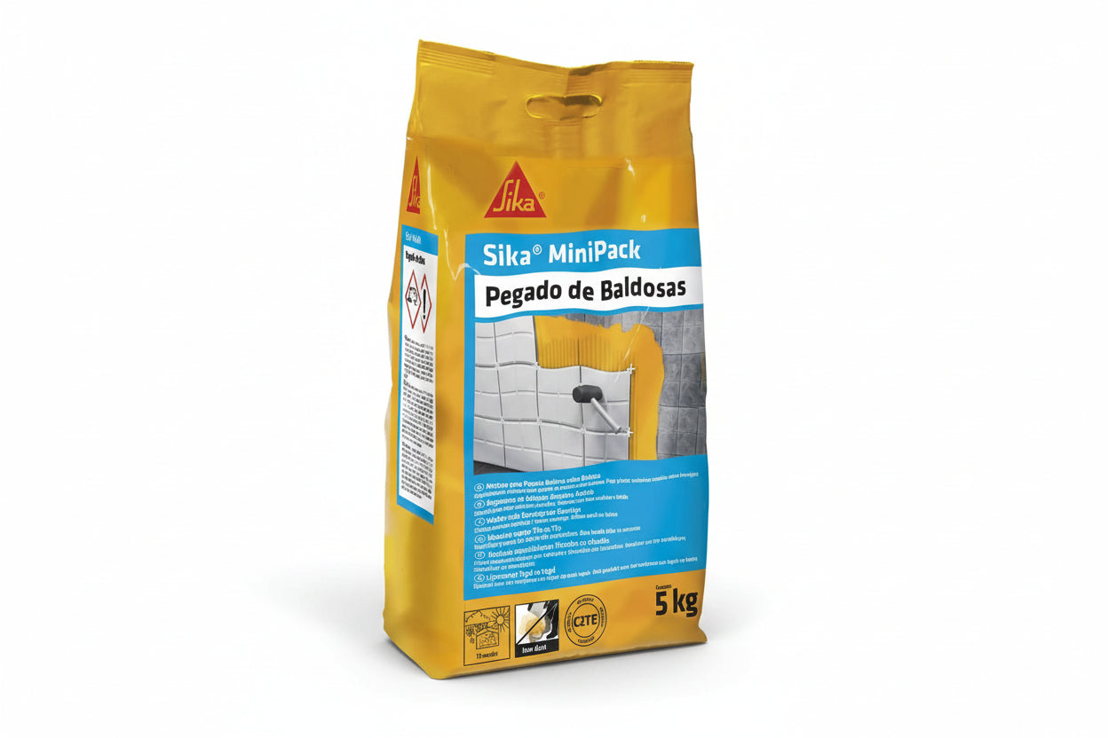 saco pequeño mortero pegar baldosas