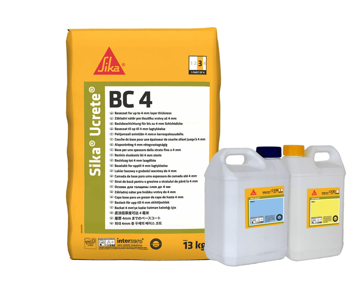 Envase de 18,38 kg de Sika® Ucrete® BC 4 de Sika, pavimento industrial de resinas de poliuretano de muy alto rendimiento - Vetonek