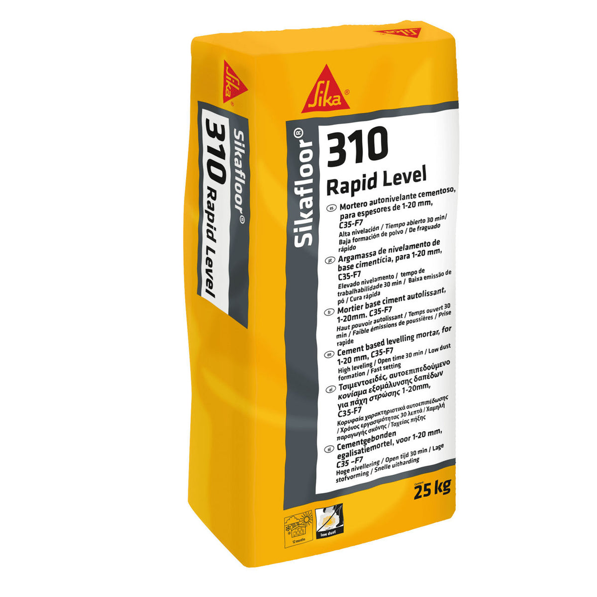 Saco de 25 kg de Sikafloor®-310 Rapid Level de Sika, mortero autonivelante de secado rápido de 1 a 20 mm - Vetonek