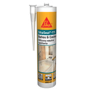 Cartucho de 300 ml de SikaSeal®-175 de Sika, sellador de silicona neutra antimoho para juntas sanitarias de baño y cocina - Vetonek