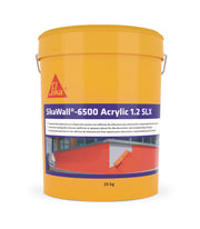 Bote de SikaWall®-6500 Acrylic 1.2 SLX de Sika, revoco acrílico decorativo de grano 1,2 mm para fachadas y SATE - Vetonek