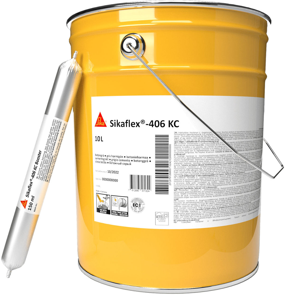 Unipac de 150 ml de Sikaflex®-406 KC Booster de Sika, acelerador de curado para el sellador autonivelante de juntas de pavimento - Vetonek
