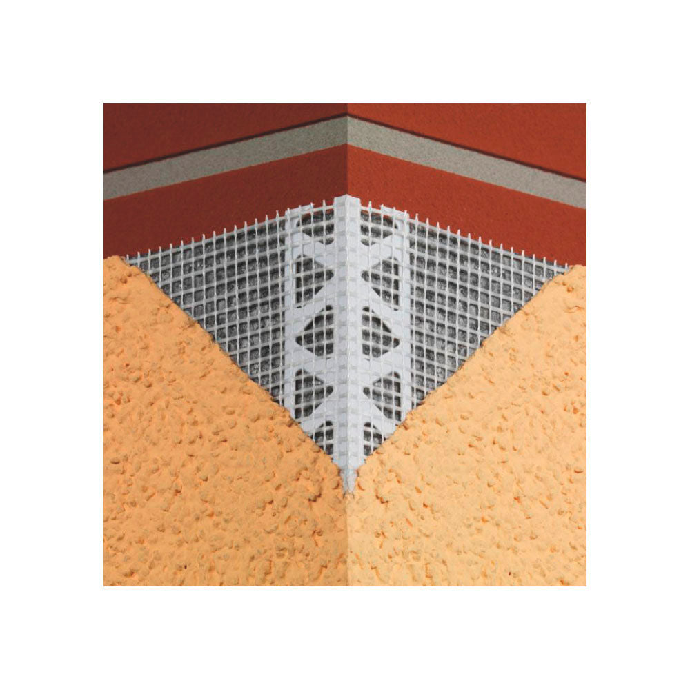 SikaWall®-9301 Perfil Esquina PVC de Sika, guardavivos de PVC blanco para formar y proteger aristas en sistemas de revestimiento - Vetonek