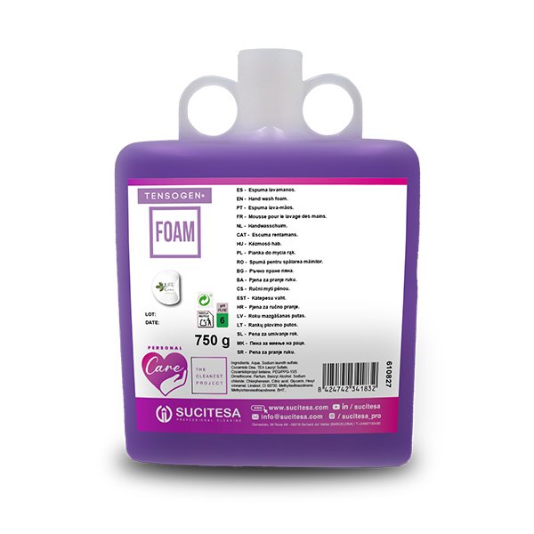 Espuma Lavamanos Tensogen Foam 750 ml - Higiene Eficaz Vetonek