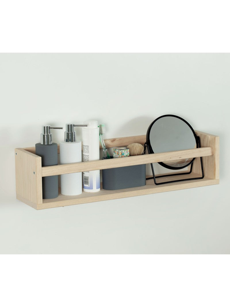 Estante para especias de madera de pino 60cm | Organiza tu cocina Astideco