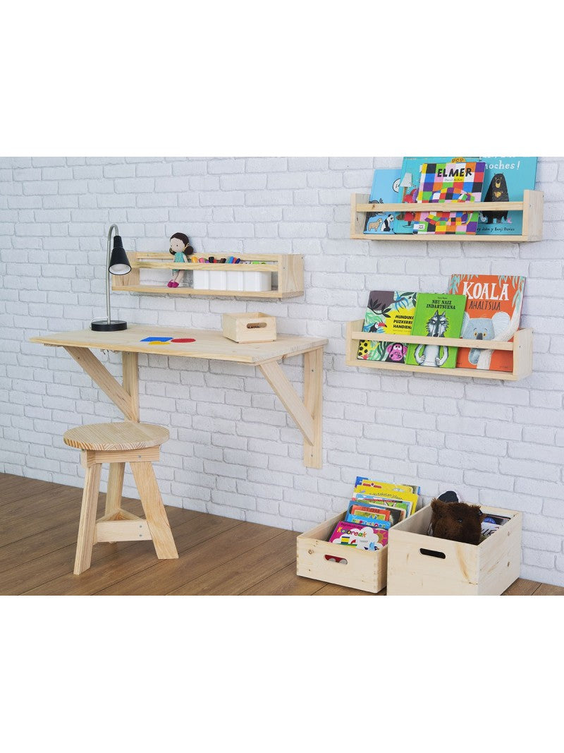 Estante para especias de madera de pino 60cm | Organiza tu cocina Astideco