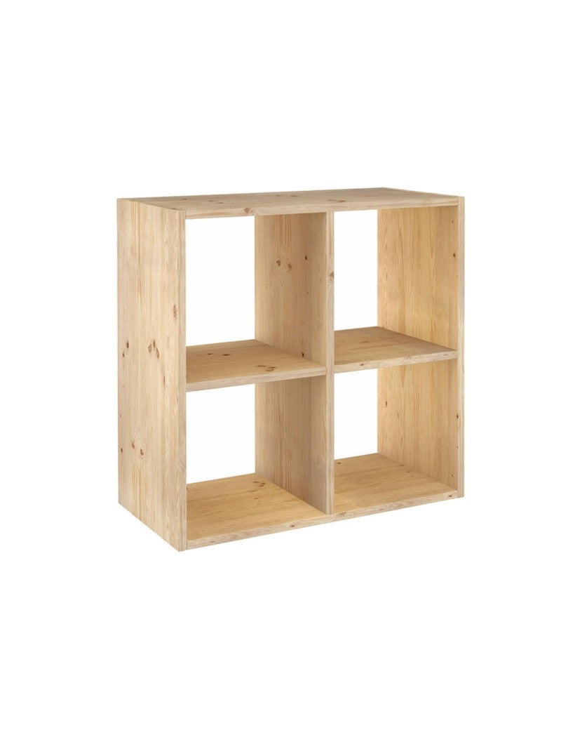 Estantería modular Dinamic 2x2 cubos de pino Astideco