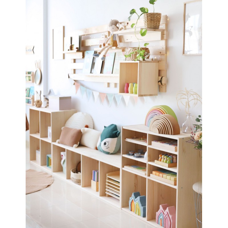 Estantería Modular Infantil 1 Cubo con Balda DINAMIC Astideco